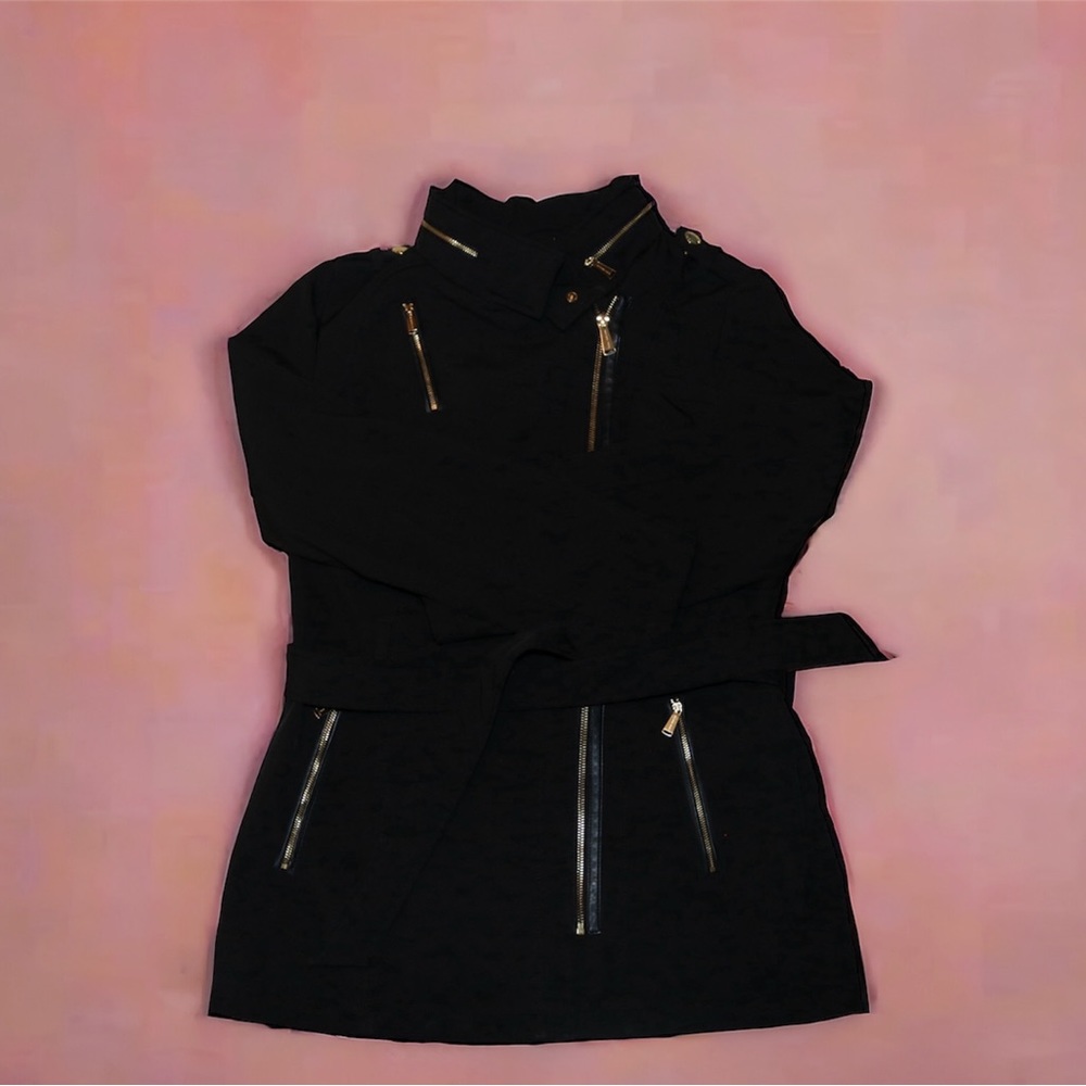 Michael Kors Black Belted Coat